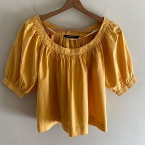 Monoprix Femme Cotton Crop Blouse